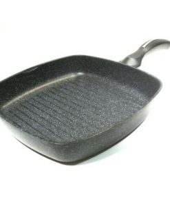 Alternative view of KW Ceramic Marble Coated Cast Aluminum Non Stick  Square Fry Pan