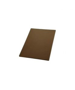 Winco CBBN-1218 12" x 18" x 1/2" Brown Cutting Board