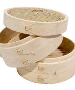 Classic Traditional Design Bamboo Steamer 3Pc Set
