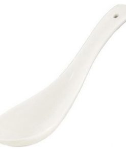 WHITE PORCELAIN SPOONS(A7738)