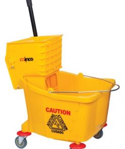Winco MPB-36 Mop Bucket/Wringer, 36Qt (Yellow)