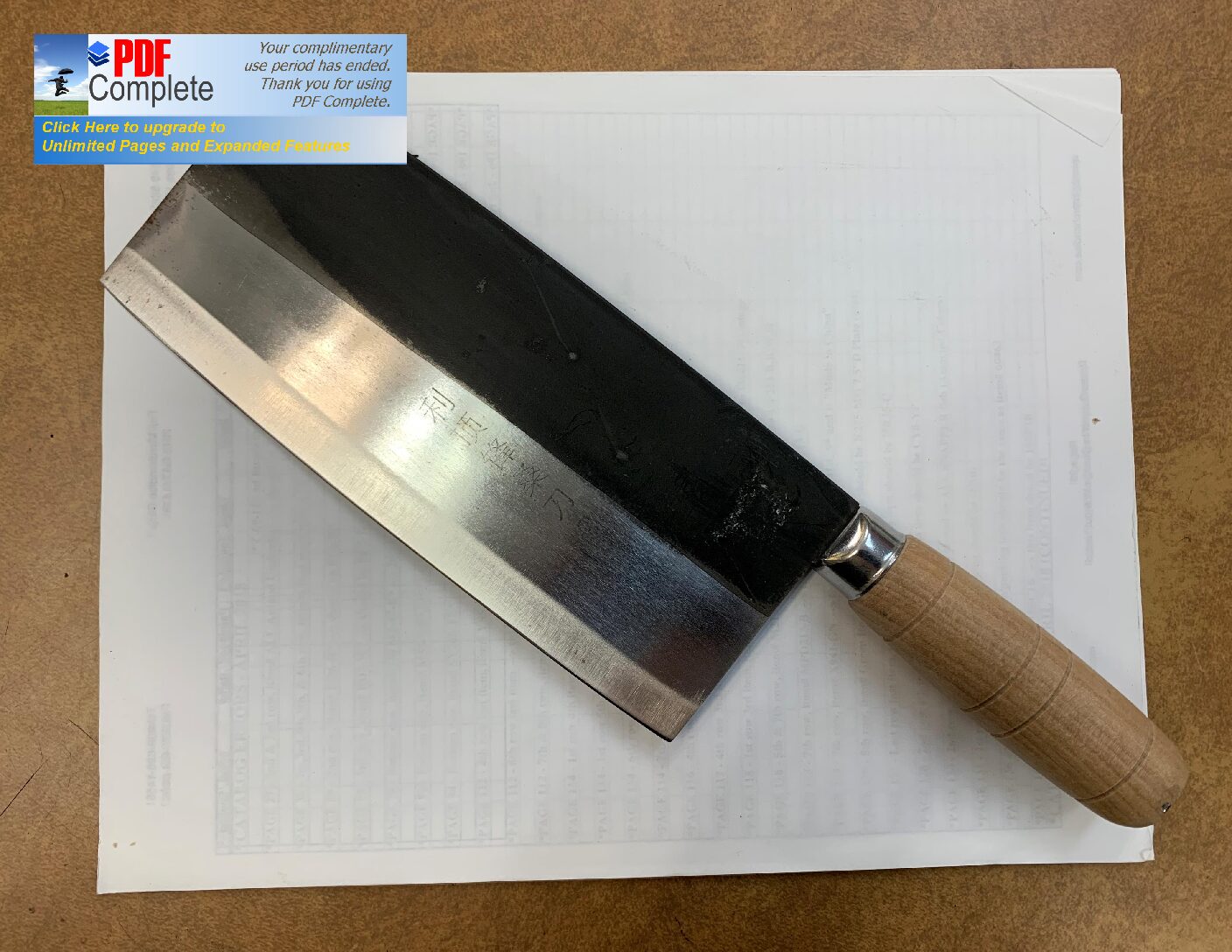 Carbon Steel Cleaver